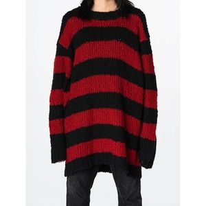 SS/AW03 Striped Grunge Knit Sweater